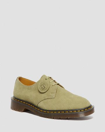 1461 Made in England Nubuck Bőr Oxford Cipő Férfi Zöld | HU 218EBC